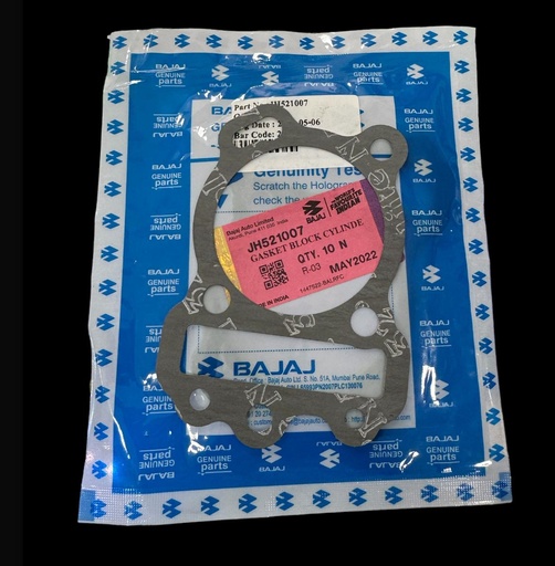 [JH521007-10] JUNTA CILINDRO BAJAJ  PLATINA/ BOXER/CT ORIGINAL